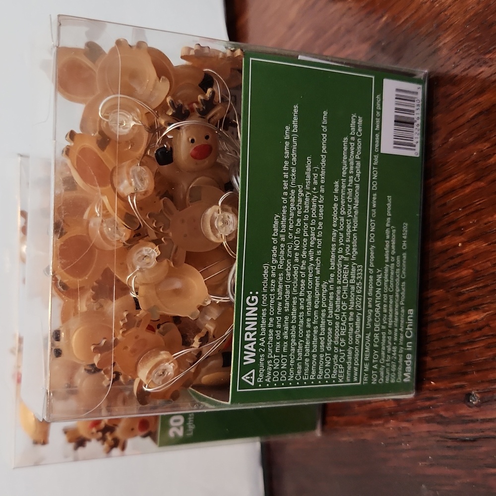 Holiday Home LED Reindeer String Lights - Tan - Picture 2 of 2